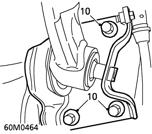 Lower ’H’ frame and release bush from mounting bracket.