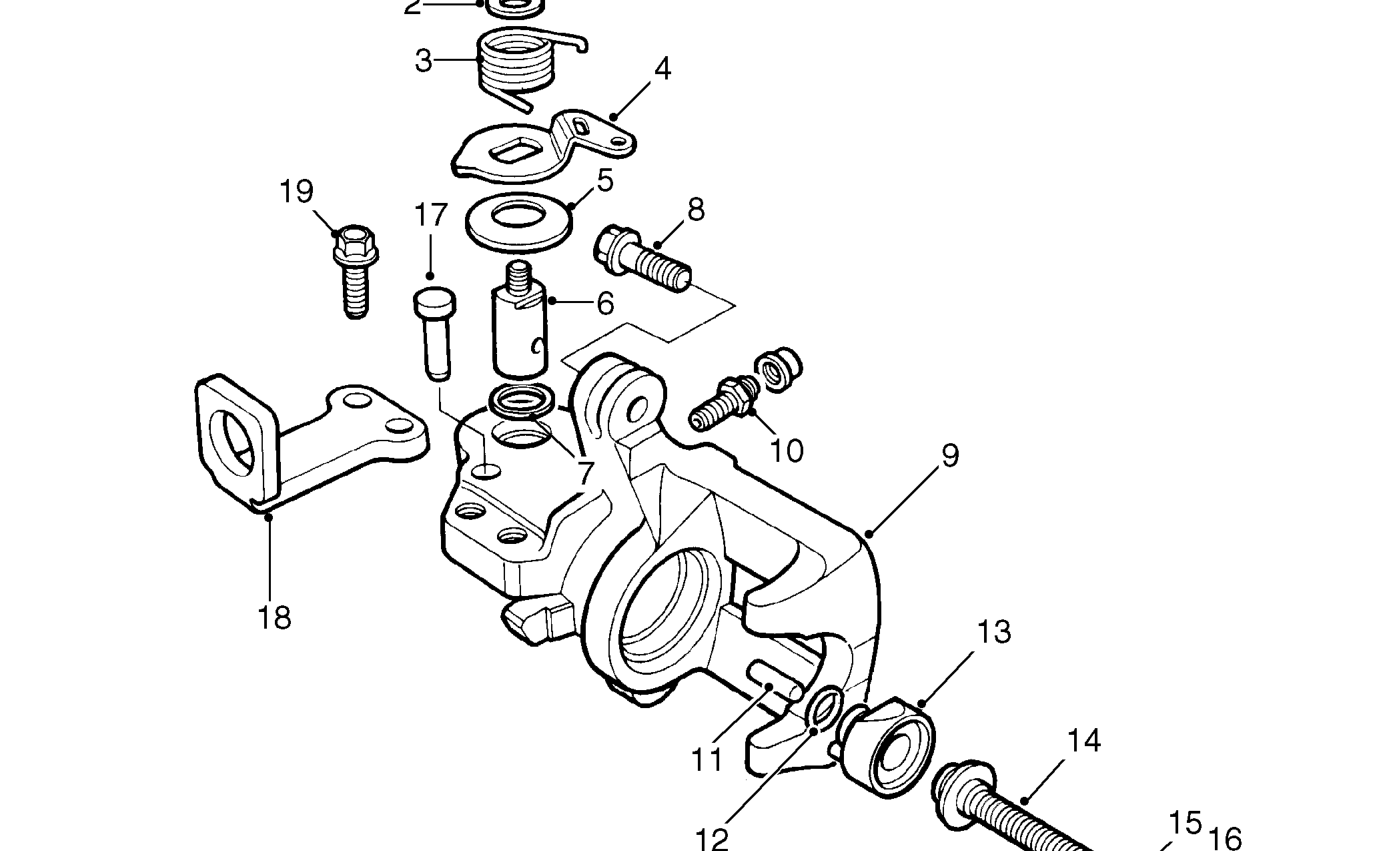 Rear brake caliper components