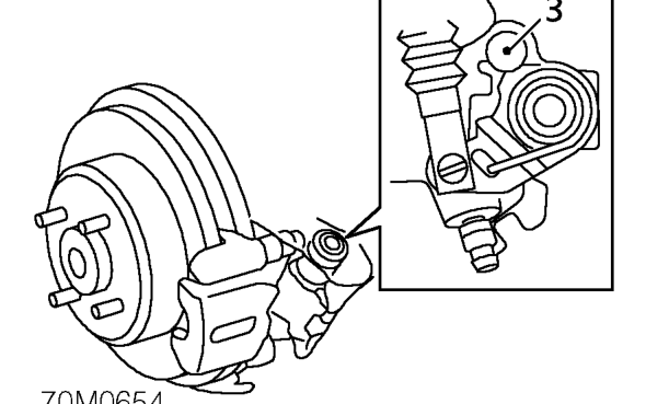 Models with disc brakes fitted – Remove road wheel(s).
