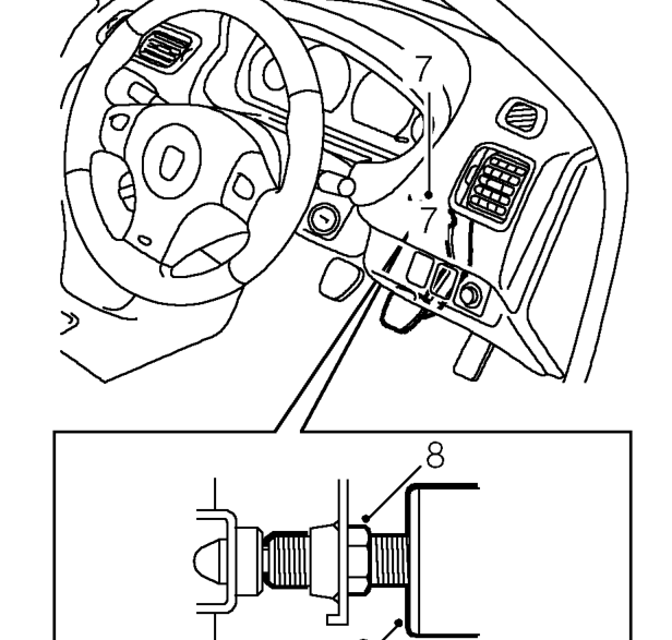 Release fuse box from mounting bracket.