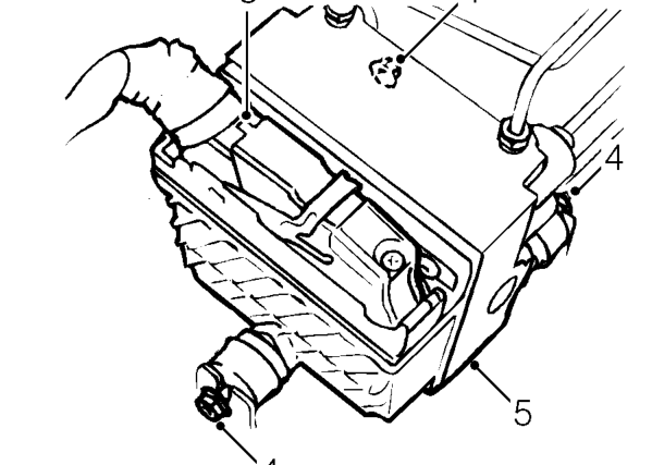 Abs ecu - up to 98my – Release ABS ECU harness from mounting bracket.