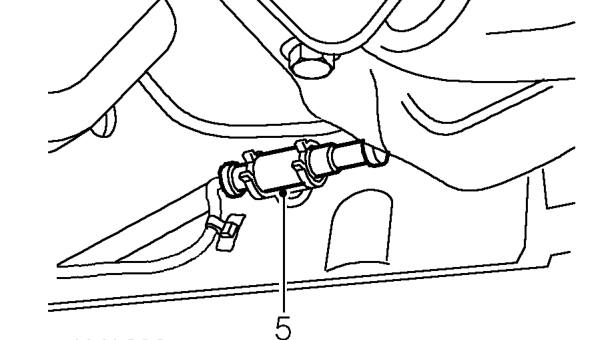 Abs sensor - rear - models with disc brakes – Release sensor harness from 4 clips on ’H’ frame.