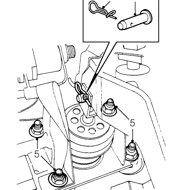 Servo assembly – Disengage 3 turnbuckles and remove fusebox cover.
