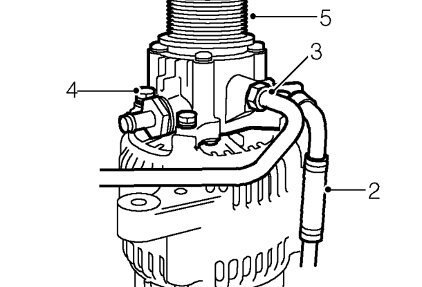 Brake servo vacuum pump - ’l’ series – Remove alternator. See ELECTRICAL, Repairs.