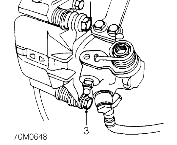 Rear brake pads – Remove road wheel(s).