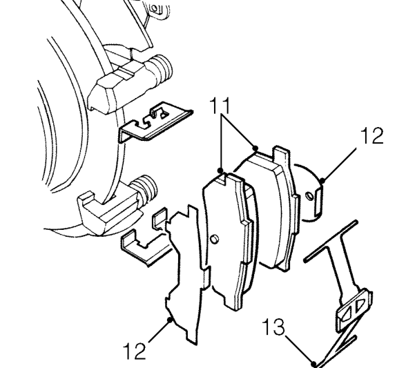 Remove caliper housing from carrier.