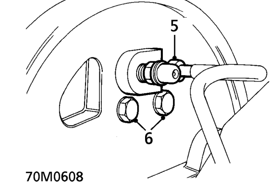 Rear wheel brake cylinder – Remove rear brake shoes. See this section.