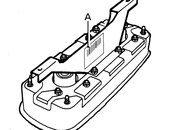 A - ROVER Part Number/Bar code - If the airbag module is to be replaced, the code must be 