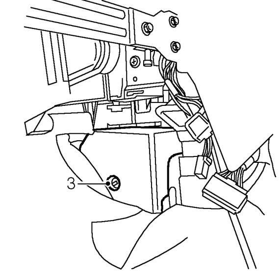 Airbag control and diagnostic unit – Disconnect both battery leads, earth lead first.