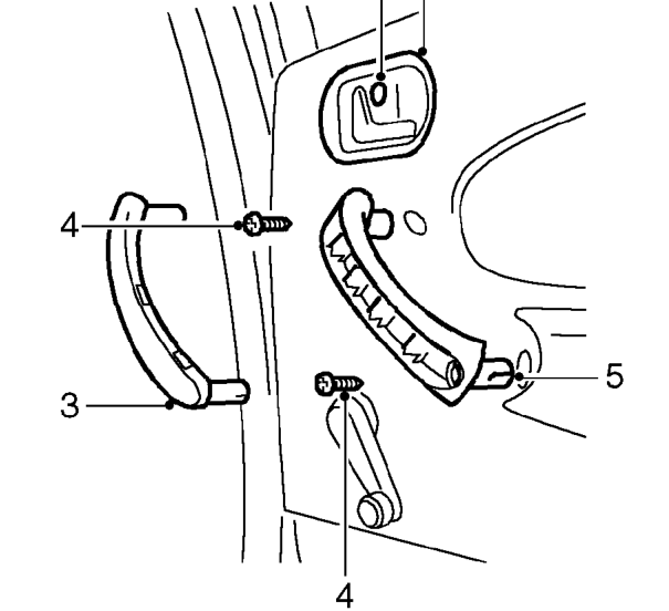 Rear door trim casing – Service repair no - 76.34.04