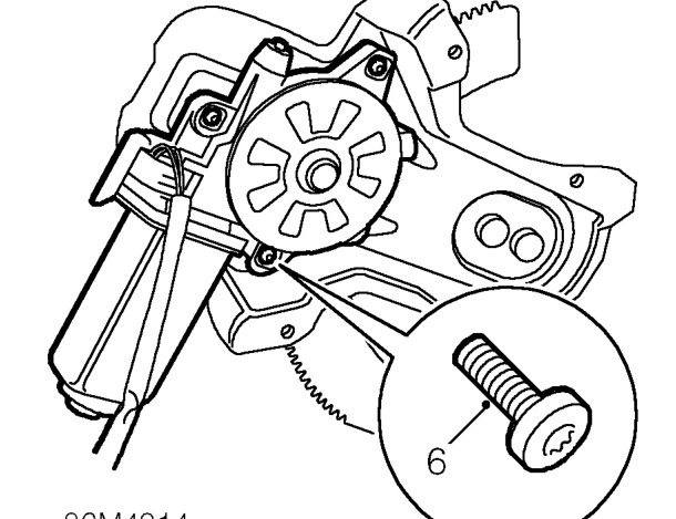 Models with power windows – Release and remove regulator assembly from door.