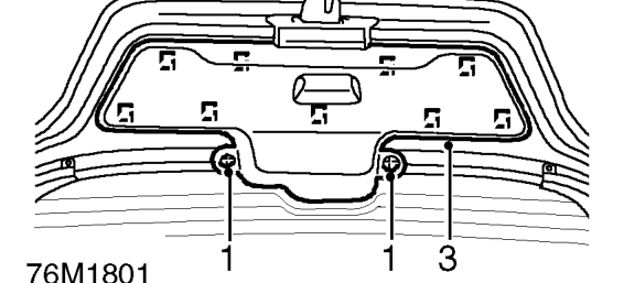 Tailgate trim casing – Service repair no - 76.34.10