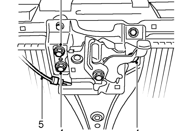 Bonnet lock – Remove cover.