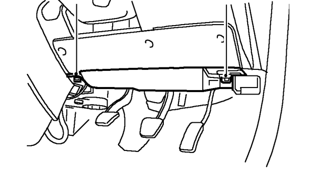 Bonnet release cable – Feed cable through aperture in locking panel valance.