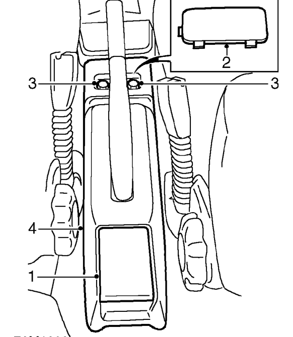 Rear console – Service repair no - 76.25.04