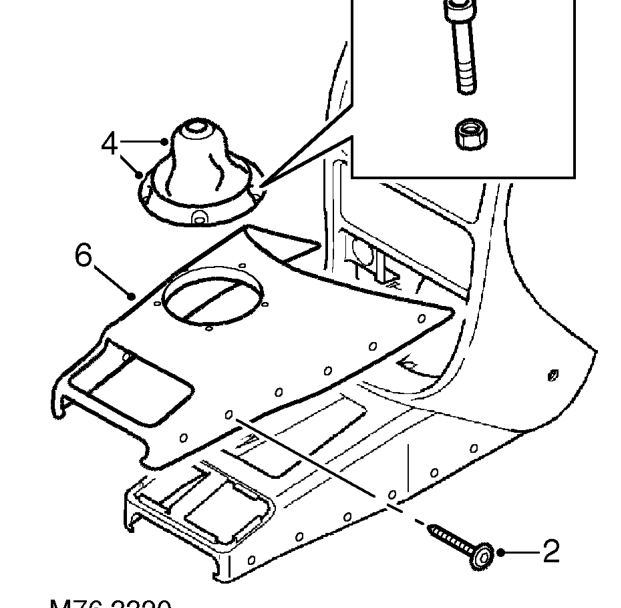 Front console trim pad - brm – Remove front console. See this section.