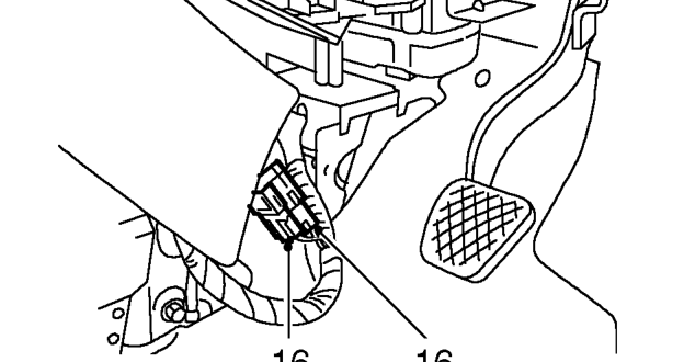 Remove bolt securing SRS harness earth strap to body.
