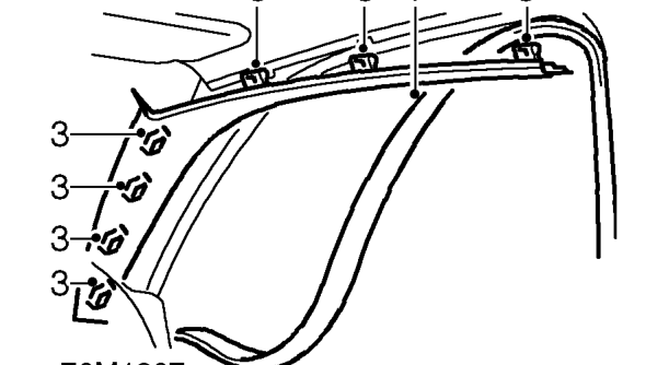 ’a’ post upper trim casing – Service repair no - 76.13.26