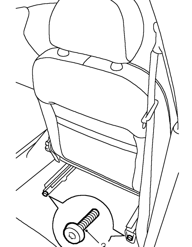 Front seat – Move seat fully forward.