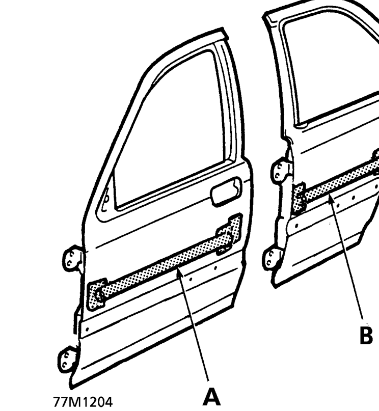 Door reinforcement beams