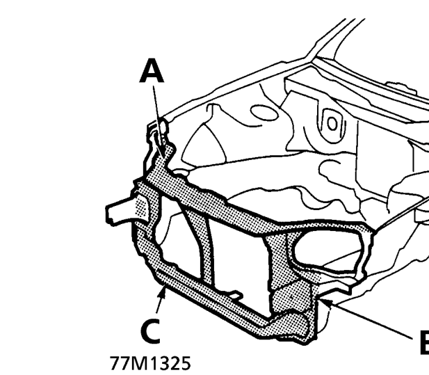 Front bulkhead area – Nozzle used: B