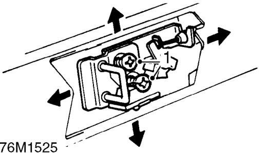 Taildoor striker - adjust – Service repair no - 76.28.28