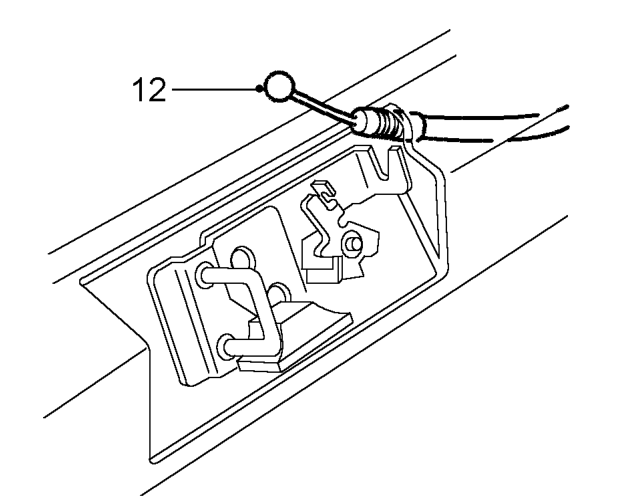 Fold carpet forward for access to cable.