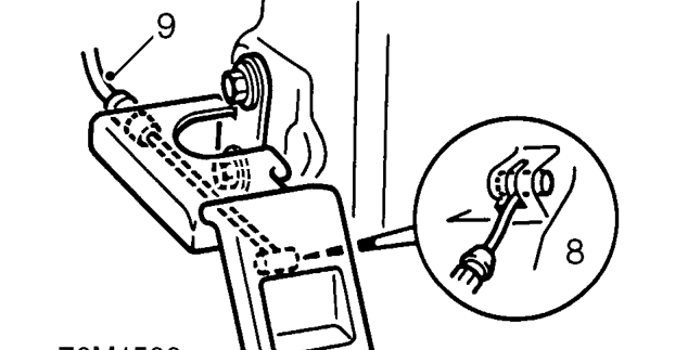 Remove stud from ’A’ post lower finisher, and remove finisher.