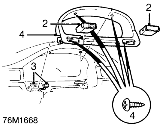 Fascia veneered panel – Remove front console. See this section.
