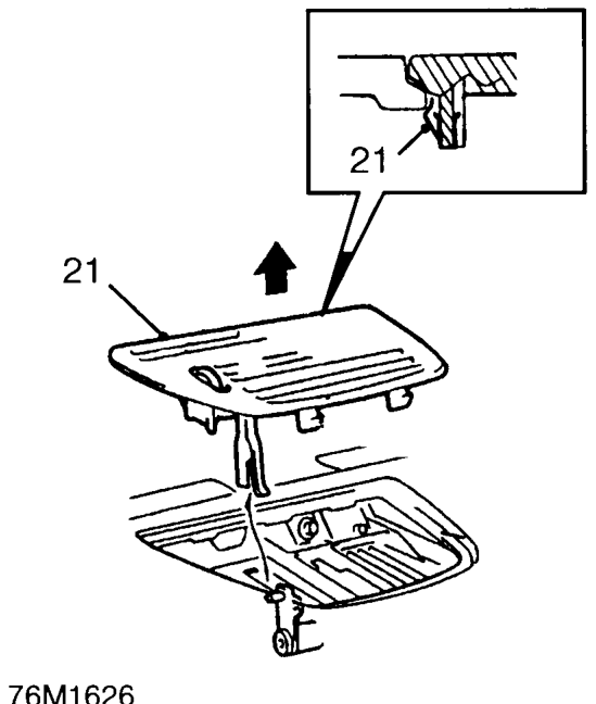 Disconnect fascia harness earth lead.