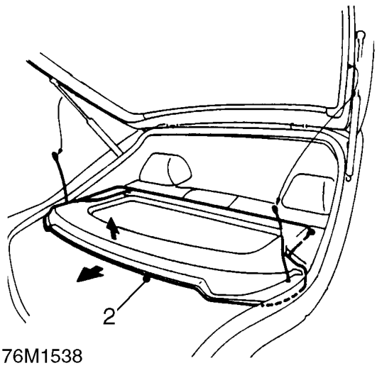 ’d’ post lower finisher – Remove rear seat squab. See Seats and seat belts.