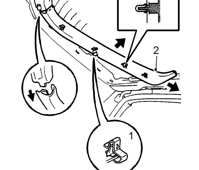 Trim casing - tailgate – Service repair no - 76.34.11