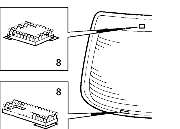 Fit moulding to edge of glass.