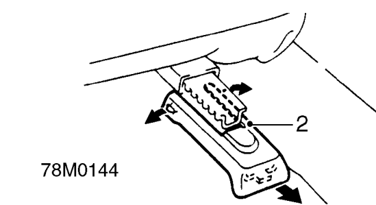 Front seat – Move seat fully forward.