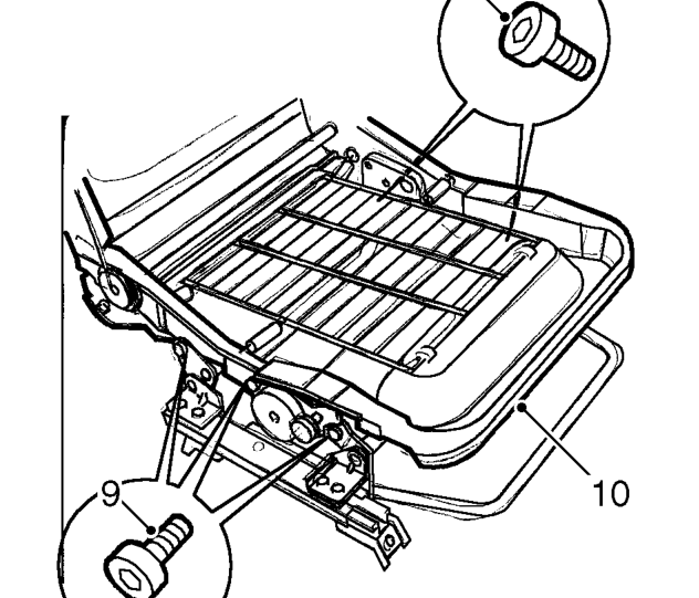 Remove screw recline gear bracket to frame. Remove bracket.