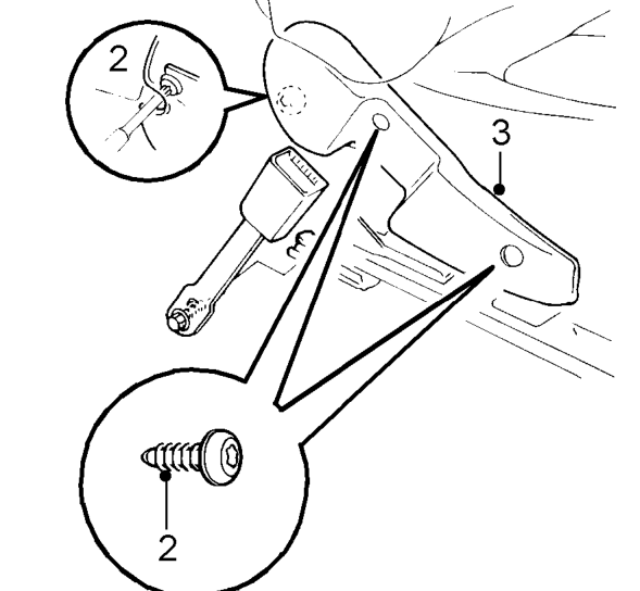 Inner valance - front cushion side – Remove front seat. See this section.