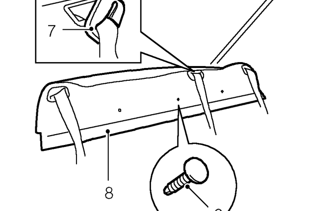 Rear seat belt - centre - 4 door – Remove seat belt buckle.