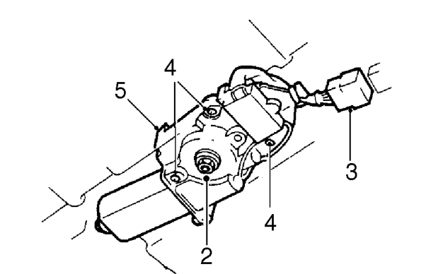 Sunroof motor – Remove headlining. See this section.