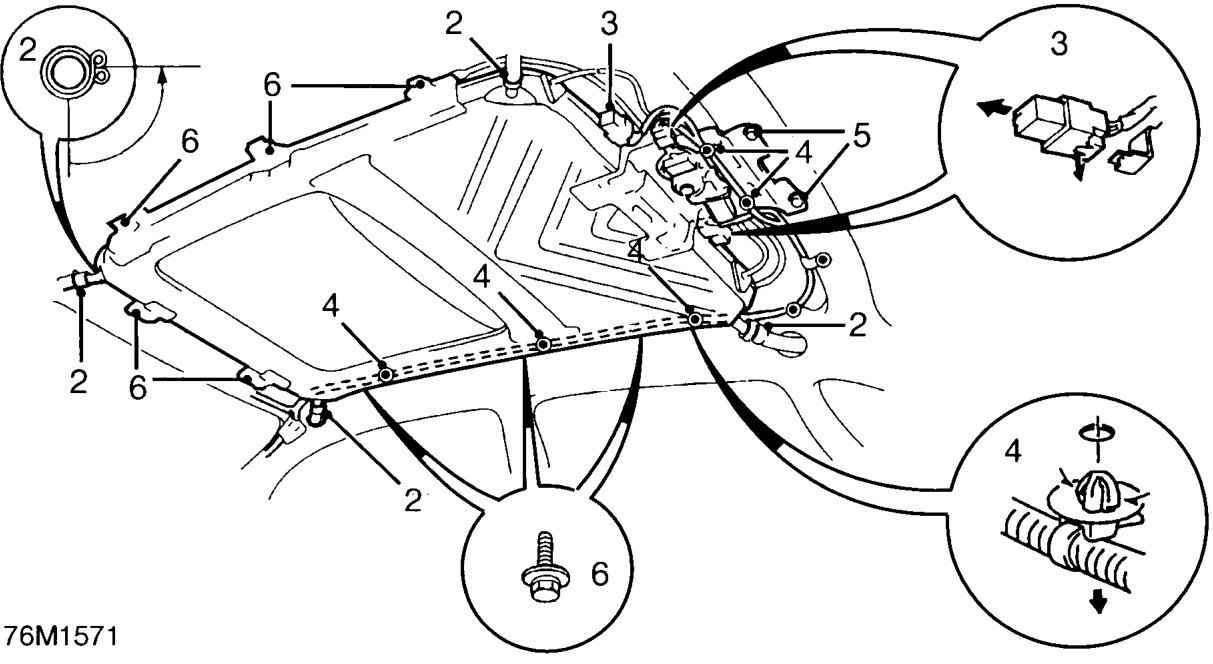 Sunroof – Remove headlining. See this section.