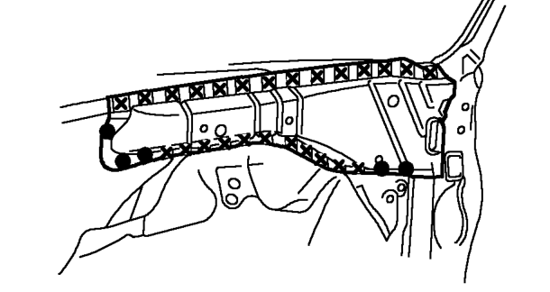 Weld the inner wing upper member. When the inner wing upper member is to be reused, make M