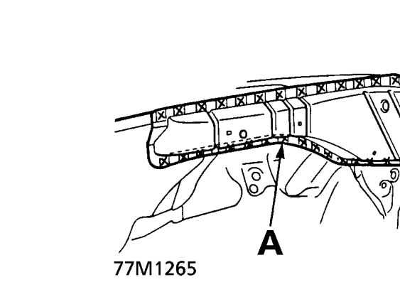 Replacement – Remove the inner wing upper member.