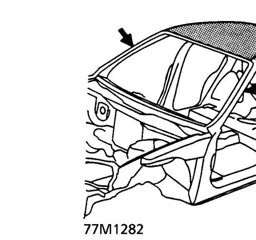 Replacement – Jack up the body at the front and back. Place safety stands at the four designated places 