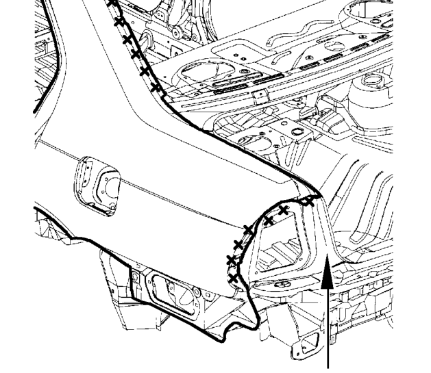 5 door models – A. Rear Panel