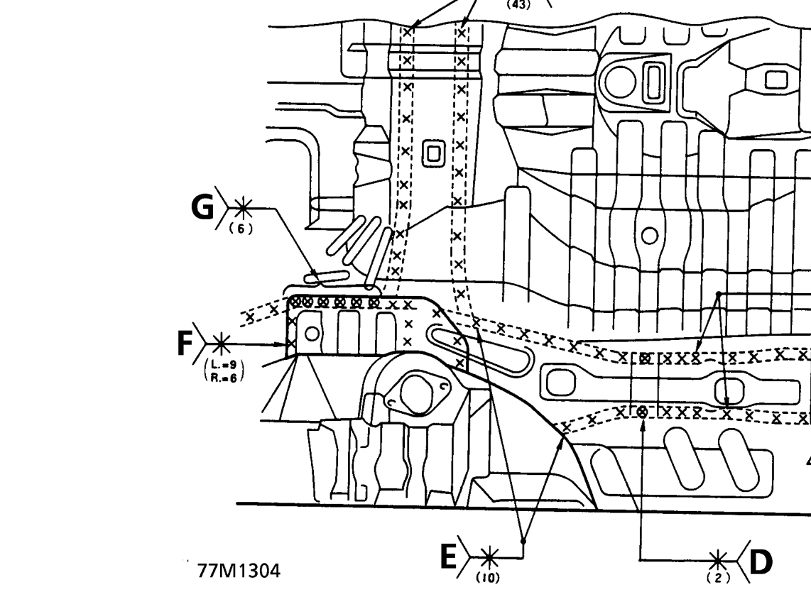 Mass production body welding diagram – The rear floor is the base of the rear body and it is critical for the rigidity of the rea
