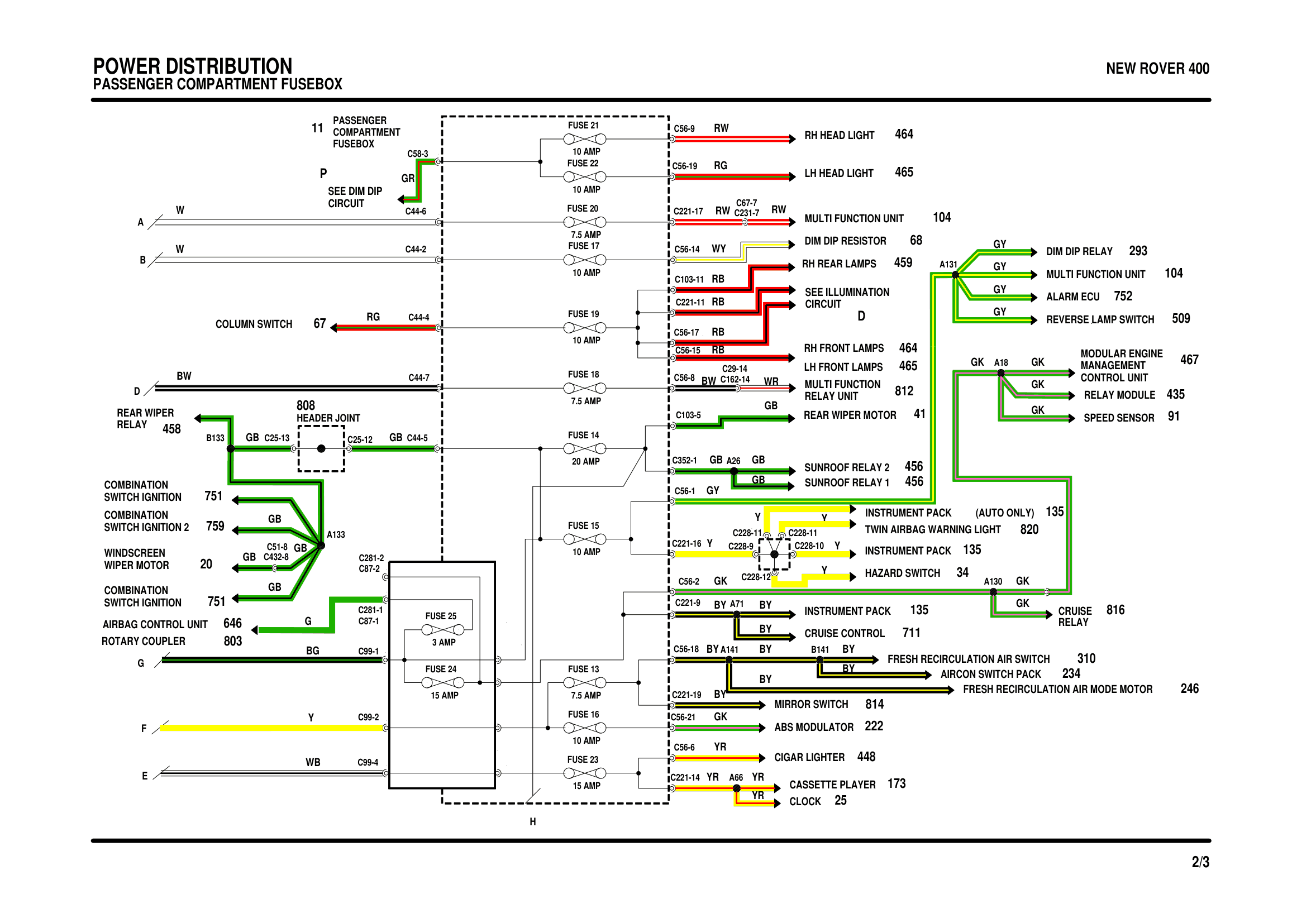 Power Distribution circuit diagram