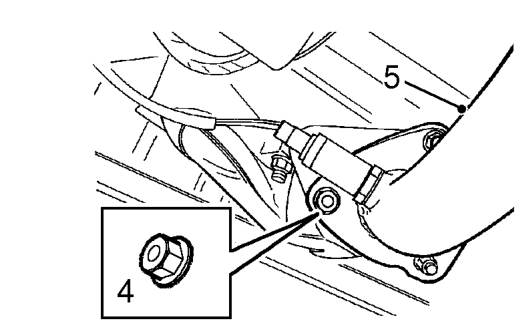 Cylinder head gasket – Release H02S multiplug from bracket on coolant rail. Disconnect multiplug.