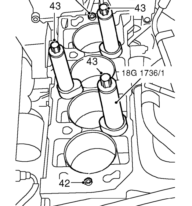 Remove cylinder head gasket from cylinder block and discard.