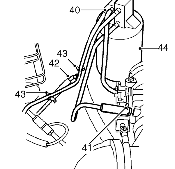 Release fuel trap from mounting bracket.