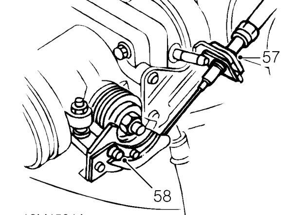 Release clip and disconnect hose from fuel return pipe.