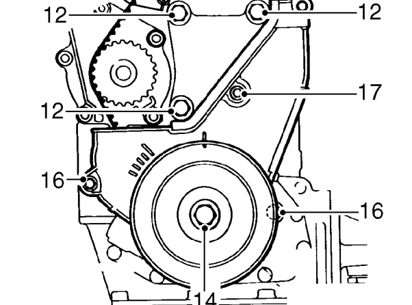 Remove RH torque mounting bracket.